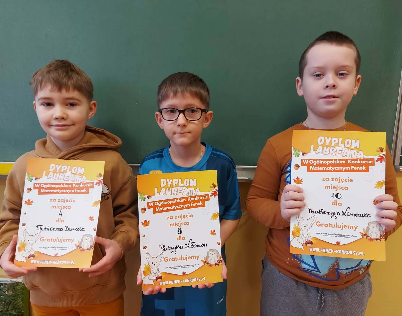 Ogólnopolski Konkurs Matematyczny „Fenek”