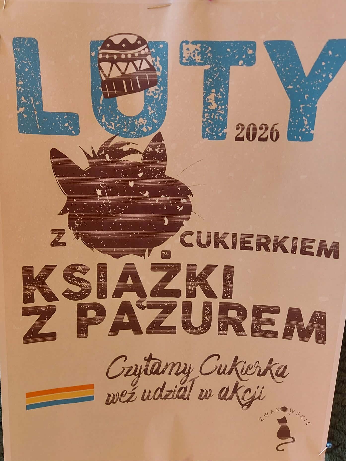 „Luty z Cukierkiem – Książki z Pazurem”.